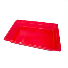 Cambro 1/1 Red Polypropylene GN 100mm Deep *Halal Light Branches Only*